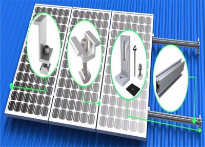 China Vertikales Flachdach-Montage-System-Hoch anodisierter Aluminiumverdrängungs-Rahmen zu verkaufen