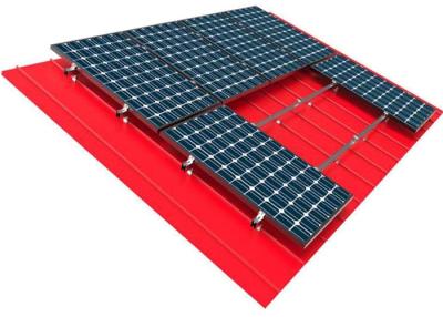 China 10kw Solar Panel Roof Mounting Systems Pitched Corrugated Trapezoidal Standing Seam PV Structure for sale