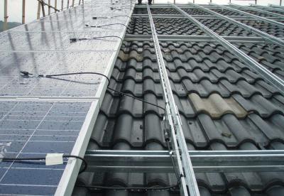 China Pitched Roof Solar Panel Roof Mounting Systems Good Apperance for sale