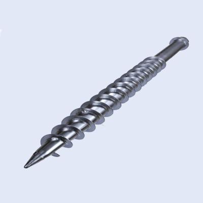China Silver Ground Screw Piles Q235 Galvanized Steel 76MM Helical Earth Anchor for sale