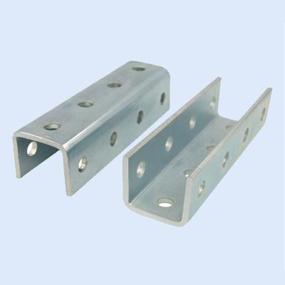 China Solar Panel Galvanised Channel Sections , C U Hot Rolled Structural Steel Beams for sale