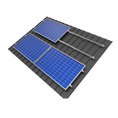 Chine Photovoltaïque industriel résidentiel de systèmes de support de toit de panneau solaire de rangée de picovolte galvanisé à vendre