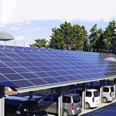China Galvanized Anodized Solar PV Panel Car Parking Racks for sale