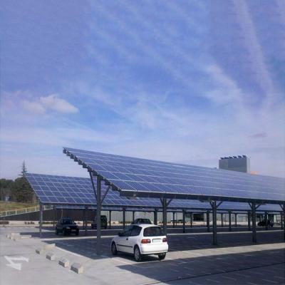 China Anodized Aluminum Open Ground Carport Solar Systems for sale