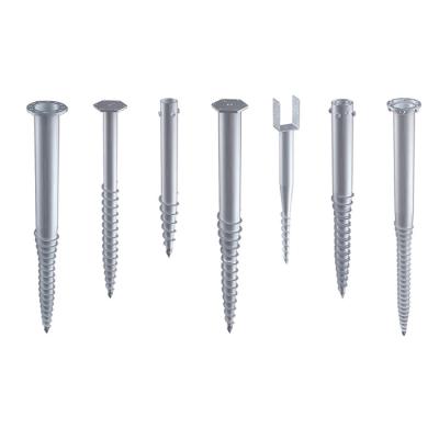 China Stainless Steel Solar Screw Piles, Potovoltaic Mounting Foundation Ground Galvanized Earth Screw Anchors for sale