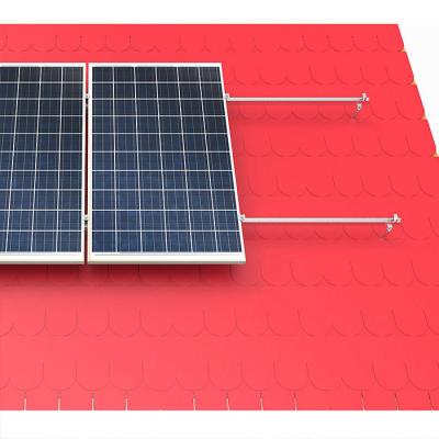 China Anodized Aluminum & Galvanized & Stainless Tile Solar Panel Roof Mounting Systems for sale