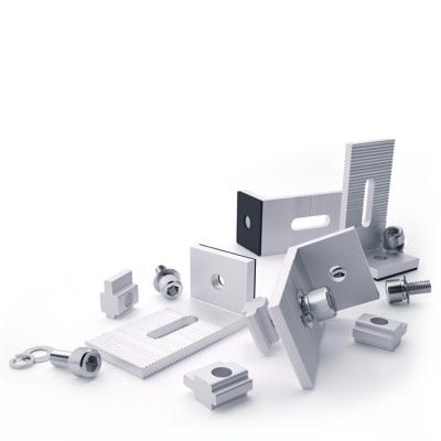 China Anodizing Frameless Adjustable Solar Mounting Clamps For PV Mounting Brackets for sale