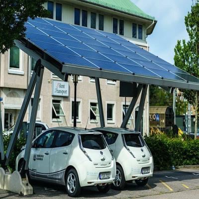 China 5deg 10deg 15deg Anodized Aluminum Carport Solar Systems For Landscape for sale
