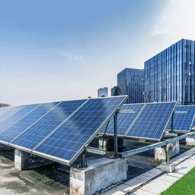 중국 시스템 ISO14001을 탑재하는 20 deg 틸팅 평평한 콘크리트 지붕 태양 랙 판매용