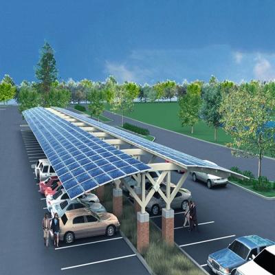 China Solar Parking Lot Anodized Aluminum PV Mounting Structures for sale