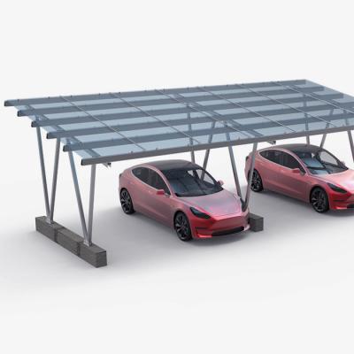 China Lightweight Galvanized Steel Structure Solar Parking Lot for sale
