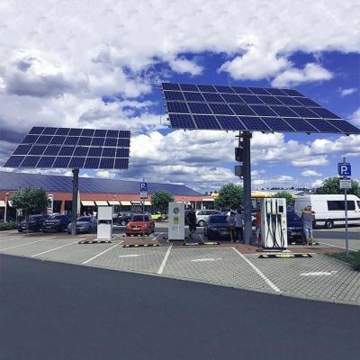 Chine 5deg - 15deg L'abri de voiture solaire en aluminium d'installation structure la structure solaire de parenthèse solaire à vendre
