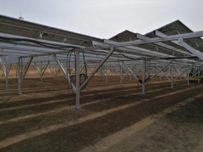 China 10 - 60deg Installation Aluminum 6005-T5 Ground mounted PV systems solar bracket for sale
