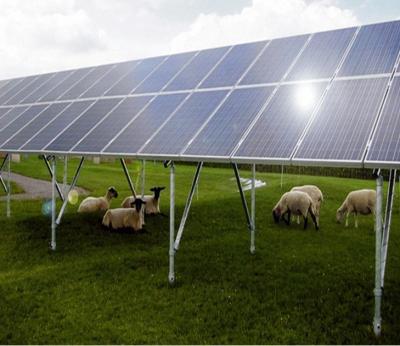 China SGS Open Field Solar Mounting Structure With concrete foundation solar bracket solar mounting system for sale