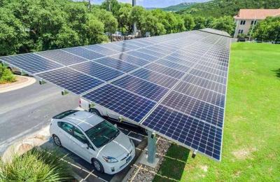 China Waterproof Parking Lot Aluminum Carport Solar Carport Brackets for sale