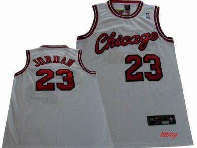 China NBA Chicago Bulls 23 Jordan white jersey swingman for sale