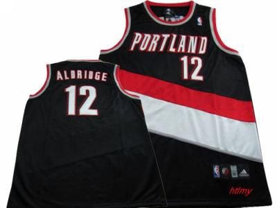 China NBA Portland Trail Blazers #12 LaMarcus Aldridge black jersey for sale