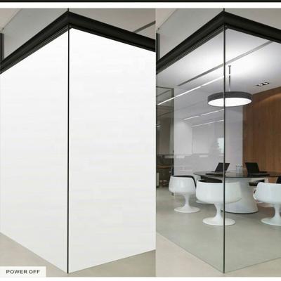 China Intelligent Dimming Electronic Smart Glass Remote Control Window Shades For Office Bathroom for sale
