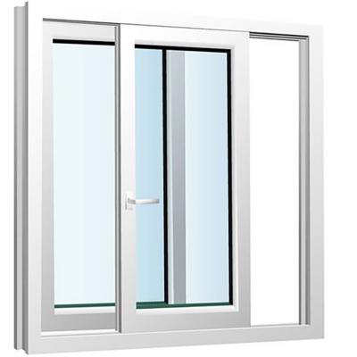 China Plastic Steel Frame UPVC Windows For Exterior Facade Curtain Wall for sale