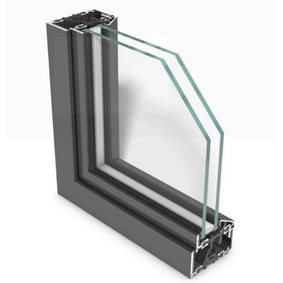 China Modern Furniture Aluminum Glass Profile For Wardrobes Kitchen Cabinet Door Frame en venta