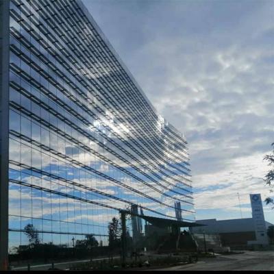 China Wind Resistant Glass Curtain Wall Facade Cladding Structural Curtain Wall System Te koop