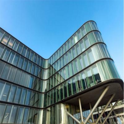 China Anodized Construction Structural Glass Curtain Wall Facade Spider Glass Exterior Curtain Wall Te koop