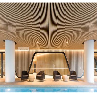 China Custom Exterior Wall Building Facade Panels V Sharp Ventilated Aluminum Battens Louver for sale