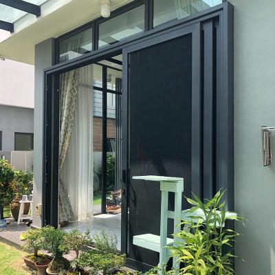 China Villa Garden Security Sliding Screen Door With Aluminum Frame Stainless Steel Screen for sale