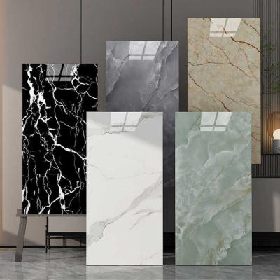 China Customized Coating Marble Wall Panel For Living Room PVC UV Marble Sheet à venda