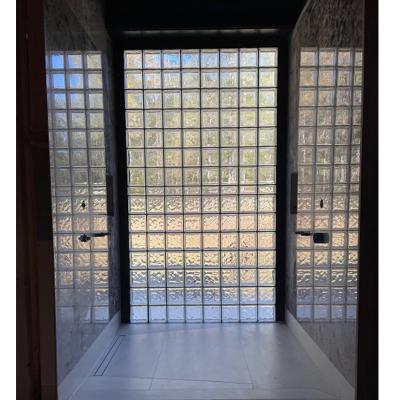 China Crystal Blocks Mosaic Tile Decoration Partition Wall Solid Glass Brick Curtain Wall for sale