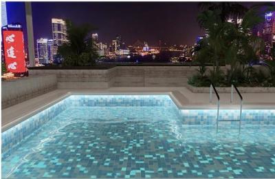 Китай Contemporary Mosaics Glowing Tiles Glow In The Dark Swimming Pool Tiles продается