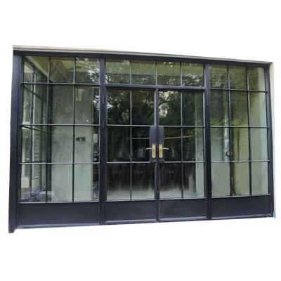 China Thermal Break Technology Energy Efficient Steel Framed Glass French Door for sale