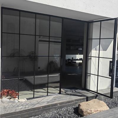 Cina Riduzione del rumore personalizzata e privacy - Porta per ufficio in vetro smerigliato con telaio in acciaio in vendita