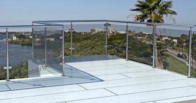China Balcón 40x40m m barandilla de cristal de la barandilla 2205 316L en venta