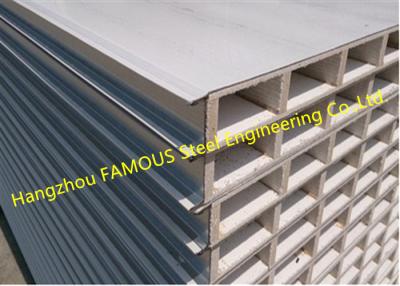 China White 0.4-0.8mm MgO Sandwich Panel , Fireproof  Partition Wall Board for sale