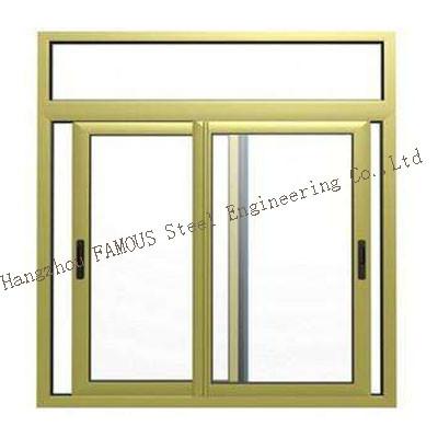 China 50 Series 6mm Thermally Broken Aluminum Windows , 8mm Heated Glass Windows for sale