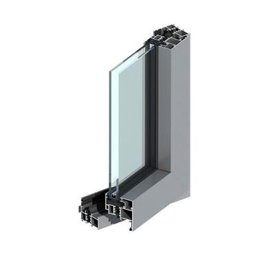 China Double Glazed 6063 Aluminium Window Extrusion Profiles , 6061 Aluminium Sliding Window Profile for sale