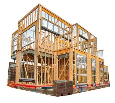 China Casas de marco de acero modulares pre fabricadas de la luz de puerta del PVC con el panel aislado estructural en venta