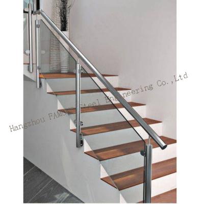 China Clear Tempered Glass Railing Stair Handrail Guardrail Easy Installation for sale