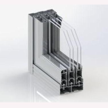 China Powder Coated 6061 Aluminum Sliding Window Profiles Soundproof for sale