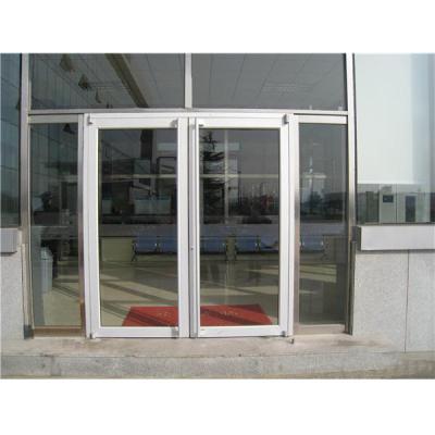 China Toughened Glass AS1288 Double Hinged Door With Fixed Panel for sale