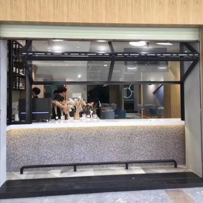 China Toughened Glass Horizontal Bifold Windows For Cafe Restaurant for sale