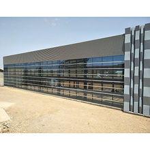 China Warehouse Building Glass Aluminum Frame Curtain Wall T8 PVDF Surface for sale