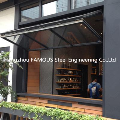 China Vertical Sliding Bifolding Aluminum Storefront Windows Swing Open for sale