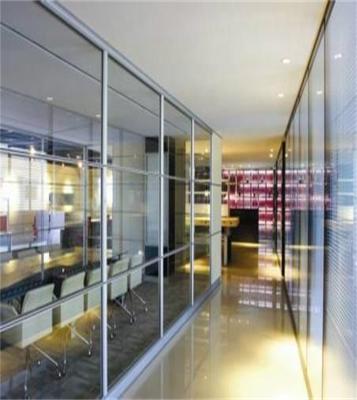 China Interior Aluminium Frame Glass Partition Walls Movable For Office Partitions for sale