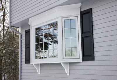 China Double Glazed Soundproof Aluminum Bay Window For Balcony Garden for sale