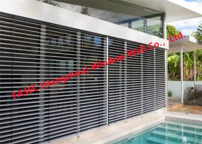 China Windproof Aluminum Storm Windows Jalousie Louver Windows With Screen Mesh for sale