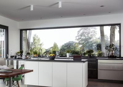 China Unimpeded Views Fixed Picture Windows With Toughened Glazing for sale