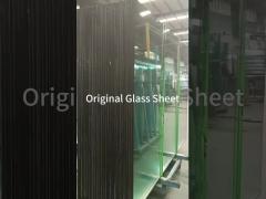 Double Coat Reflection Bronze Floating Raw Glass Wafer Sheet Mirror Clear