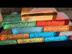 glass bricks colorful